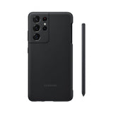 Samsung Original Galaxy S21 Ultra -silikonisuojakuori ja S Pen, musta