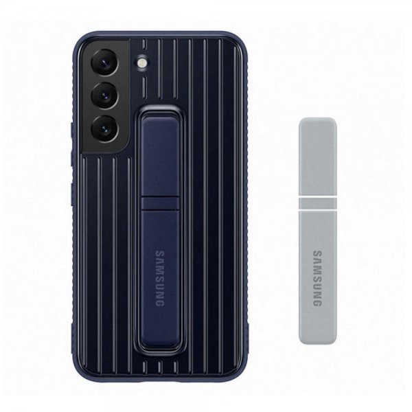 Samsung Alkuperäinen Galaxy S22 Plus Protective Standing Cover -suojakuori, laivastonsininen