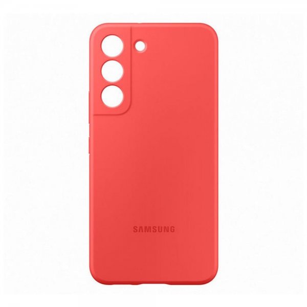Samsung Alkuperäinen Galaxy S22 Plus Suojakuori Silikonikansi Coral