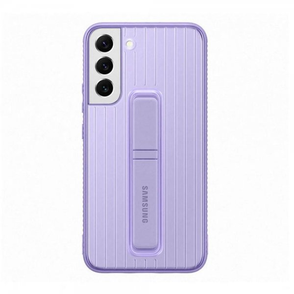 Samsung Alkuperäinen Galaxy S22 Protective Standing Cover -suojakuori, laventelin värinen