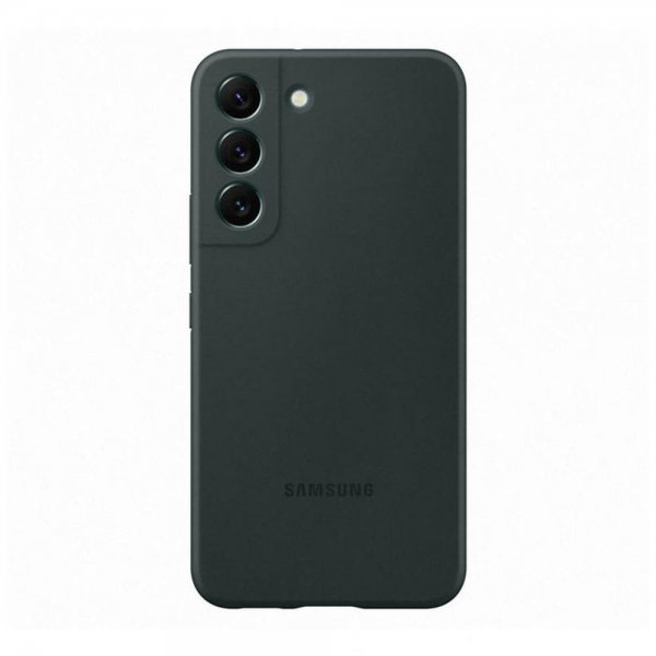 Samsung Original Galaxy S22 Kuori Silikonikuori Tummanvihreä