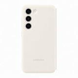 Samsung alkuperäinen Galaxy S23 Plus kotelo Smart View Wallet Case, Cream