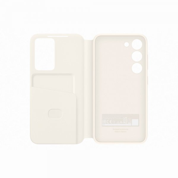 Samsung alkuperäinen Galaxy S23 Smart View Wallet Cover, Cream