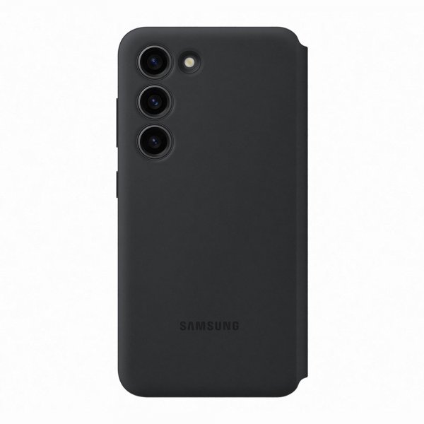 Samsung Alkuperäinen Galaxy S23 Smart View Wallet Case, musta