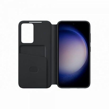 Samsung Alkuperäinen Galaxy S23 Plus -suojakotelo Smart View Wallet Case, musta