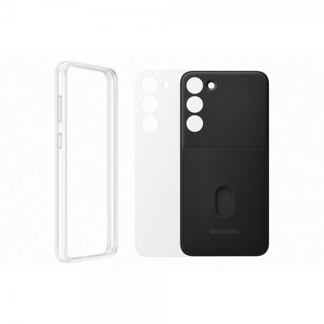 Samsung Alkuperäinen Galaxy S23 Plus Suojakuori Frame Case Musta