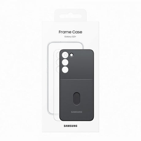 Samsung Alkuperäinen Galaxy S23 Plus Suojakuori Frame Case Musta