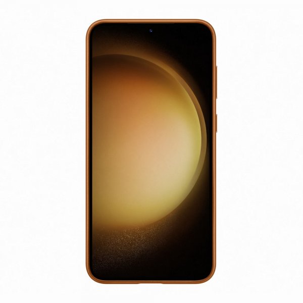 Samsung Original Galaxy S23 Plus -nahkasuojakuori, Camel