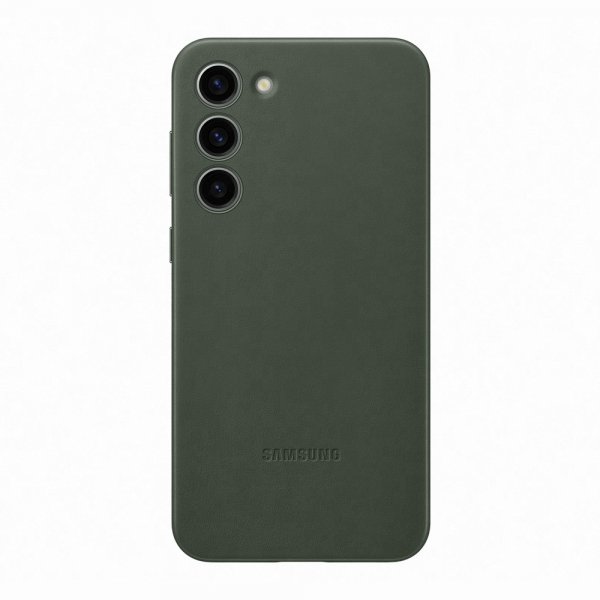 Samsung Original Galaxy S23 Plus Nahkainen Suojakuori Vihreä