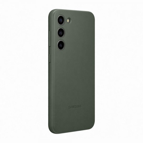 Samsung Original Galaxy S23 Plus Nahkainen Suojakuori Vihreä