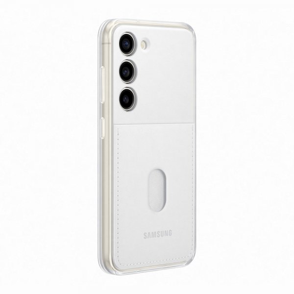 Samsung Original Galaxy S23 Frame Case -suojakuori, valkoinen