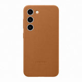 Samsung Original Galaxy S23 Kuori Leather Cover Camel