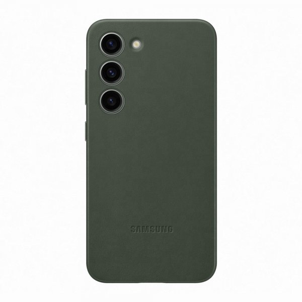 Samsung Original Galaxy S23 Kuori Leather Cover Vihreä