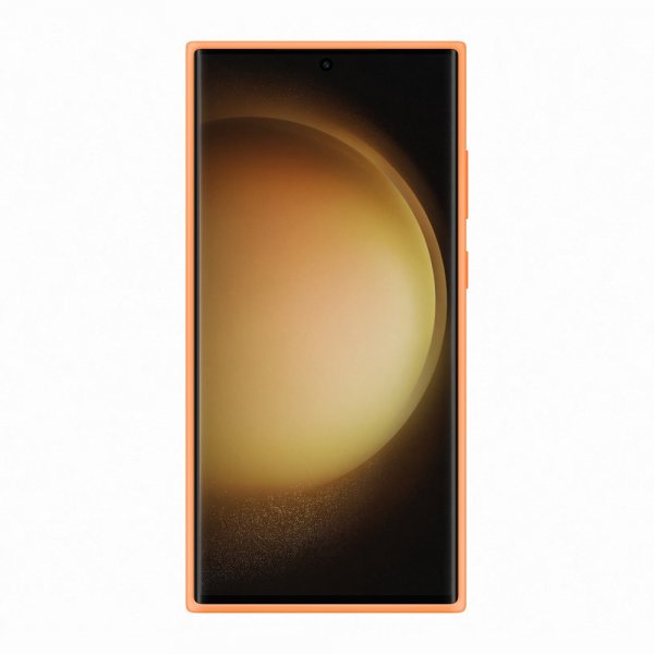 Samsung alkuperäinen Galaxy S23 Ultra -silikonisuojakuori, oranssi