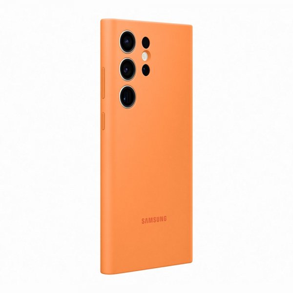 Samsung alkuperäinen Galaxy S23 Ultra -silikonisuojakuori, oranssi