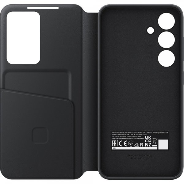 Samsung Original Galaxy S24 Plus -kotelo Smart View Wallet Case Musta