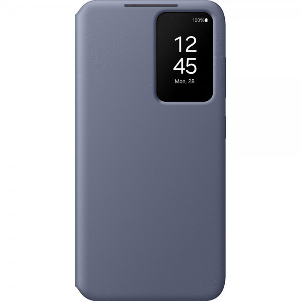 Samsung alkuperäinen Galaxy S24 Plus -kotelo, Smart View Wallet Case, violetti