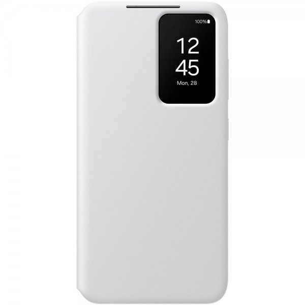 Samsung Alkuperäinen Galaxy S24 Plus Suojakotelo Smart View Wallet Case Valkoinen