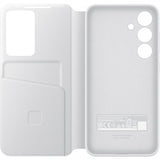 Samsung Alkuperäinen Galaxy S24 Plus Suojakotelo Smart View Wallet Case Valkoinen