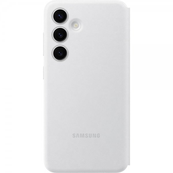 Samsung Alkuperäinen Galaxy S24 Plus Suojakotelo Smart View Wallet Case Valkoinen