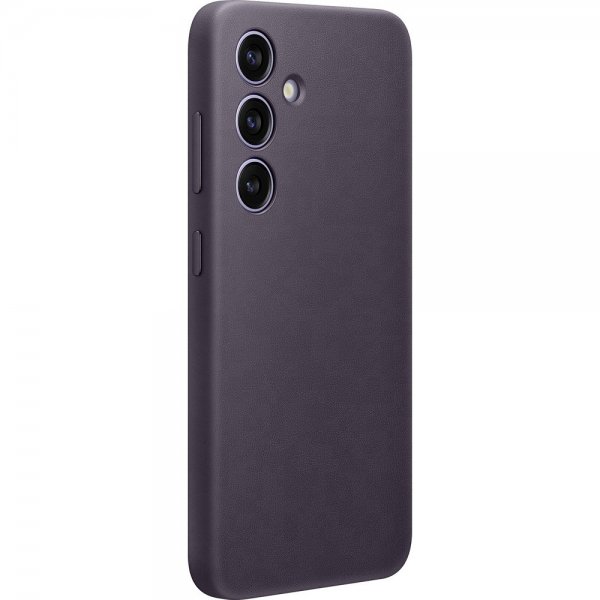 Samsung Galaxy S24 Kuori Vegan Leather Case Dark Violet