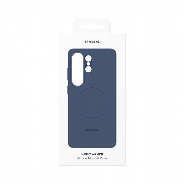 Samsung Original Galaxy S26 Ultra -silikonisuojakuori magneetilla, sinivioletti