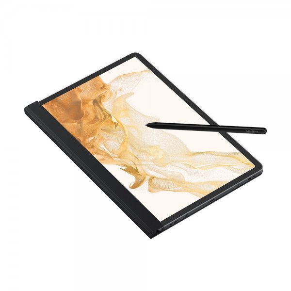 Samsung Alkuperäinen Galaxy Tab S7/Galaxy Tab S8 -kotelo Note View Cover, musta