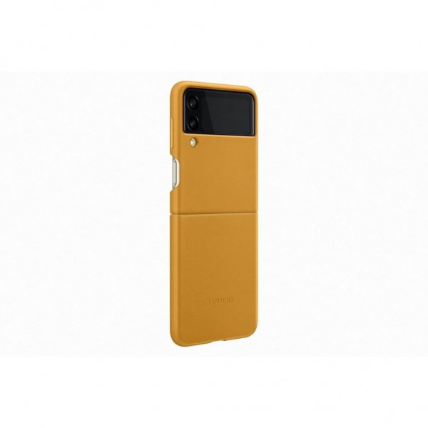 Samsung Original Galaxy Z Flip 3 -nahkakotelo, sinapinkeltainen