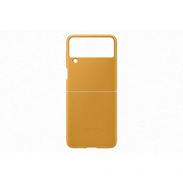Samsung Original Galaxy Z Flip 3 -nahkakotelo, sinapinkeltainen