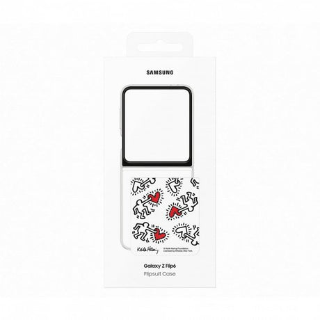 Samsung Original Galaxy Z Flip 6/Galaxy Z Flip 7 FE -kuoret Flipsuit Case, valkoinen