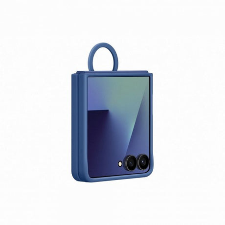 Samsung Alkuperäinen Galaxy Z Flip 7 Kuori Ring Case Silicone Sininen