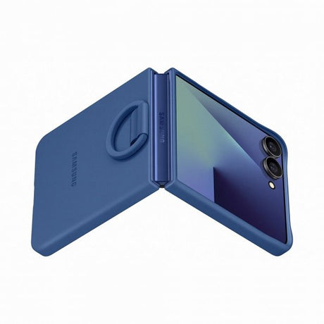 Samsung Alkuperäinen Galaxy Z Flip 7 Kuori Ring Case Silicone Sininen