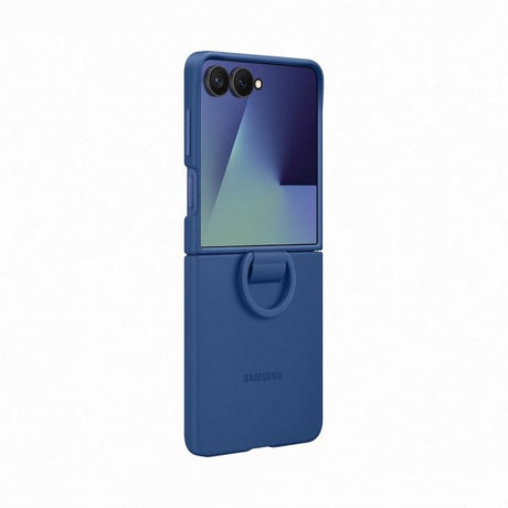 Samsung Alkuperäinen Galaxy Z Flip 7 Kuori Ring Case Silicone Sininen