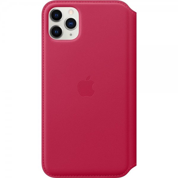 Apple Alkuperäinen iPhone 11 Pro Max Kotelo Leather Folio Raspberry
