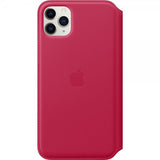 Apple Alkuperäinen iPhone 11 Pro Max Kotelo Leather Folio Raspberry