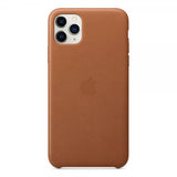 Apple Alkuperäinen iPhone 11 Pro Max Kuori Leather Case Ruskea