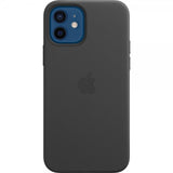 Apple Alkuperäinen iPhone 12/iPhone 12 Pro Kuori Leather Case MagSafe Musta