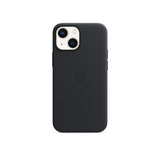 Apple Original iPhone 13 Mini -kuori Leather Case MagSafe keskiyö