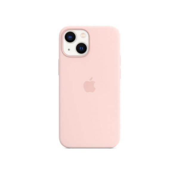Apple Alkuperäinen iPhone 13 Mini -silikonikuori MagSafella, liituvaaleanpunainen