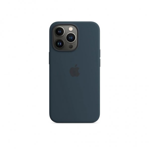 Apple Original iPhone 13 Pro Kuori Silikonikuori MagSafe Mustesininen