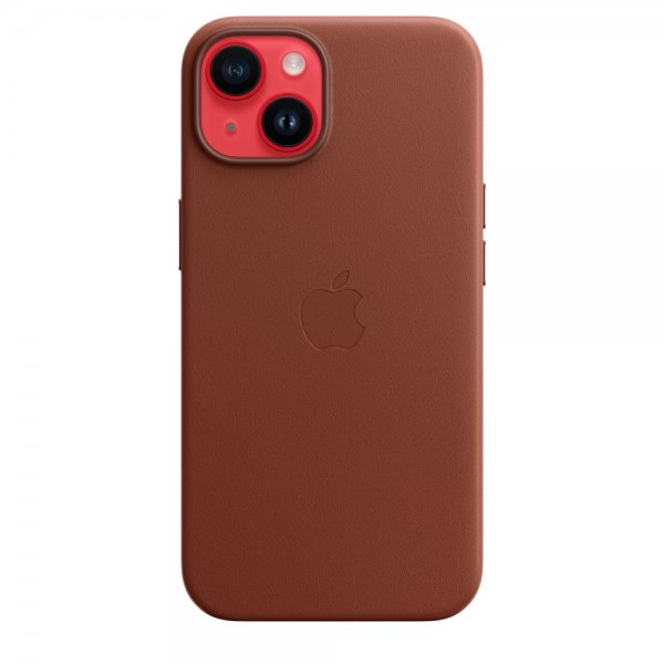 Apple Original iPhone 14 Plus Kuori Nahkakuori MagSafe Umbra