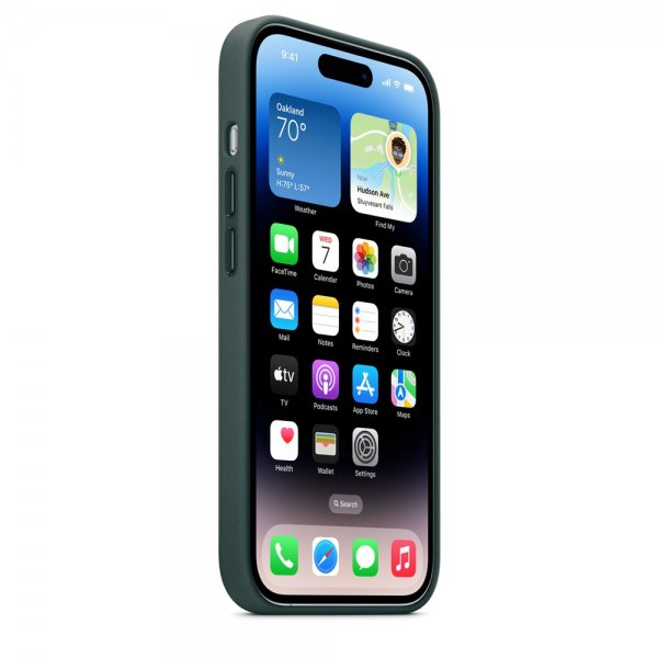 Apple Alkuperäinen iPhone 14 Pro Max Nahkakuori MagSafe Metsänvihreä
