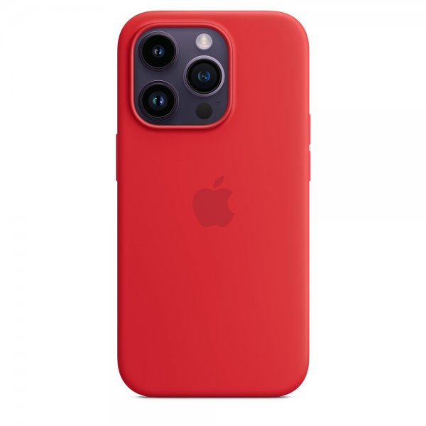 Apple Alkuperäinen iPhone 14 Pro Max -silikonikuori MagSafe (PRODUCT)RED