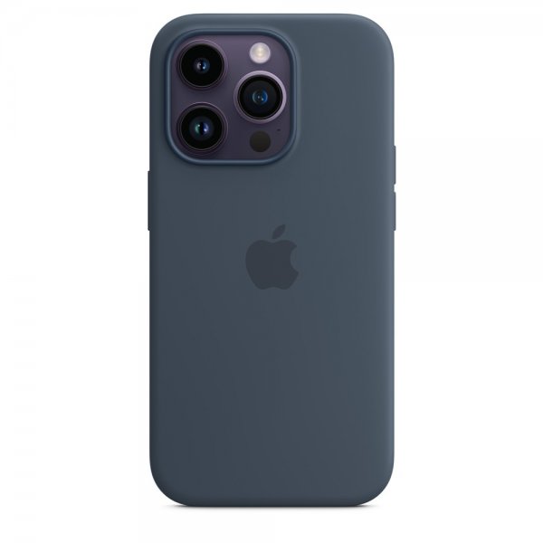 Apple Original iPhone 14 Pro Max Kuori Silikonikuori MagSafe Storm Blue