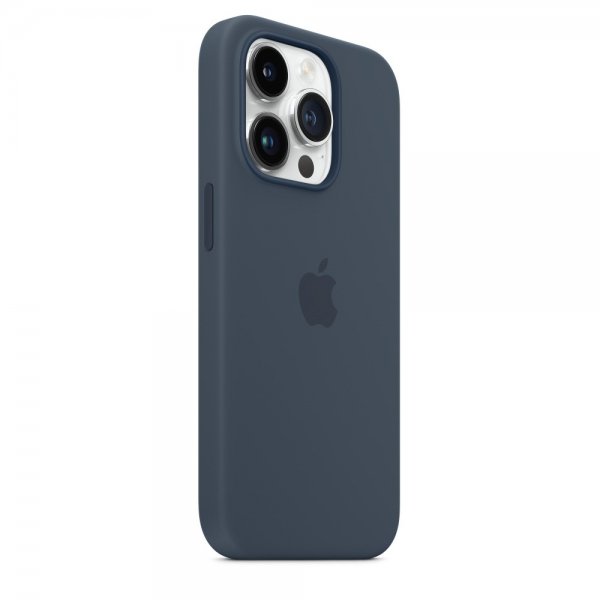 Apple Original iPhone 14 Pro Max Kuori Silikonikuori MagSafe Storm Blue