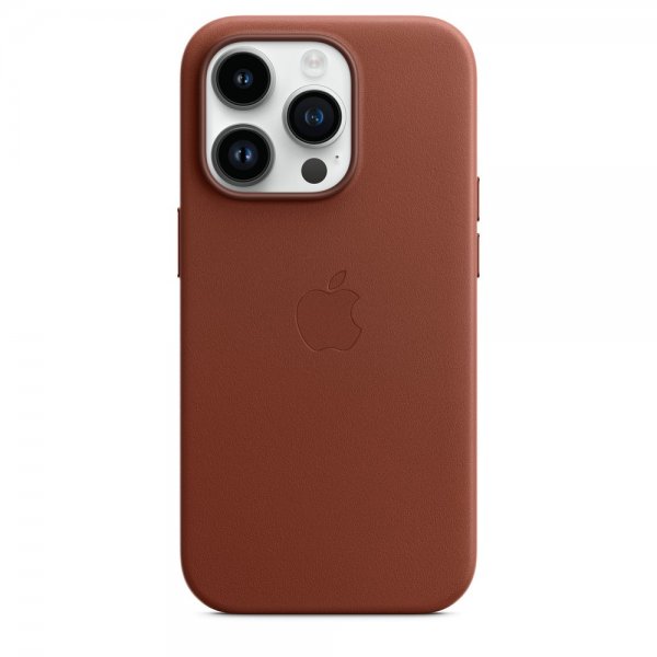 Apple Original iPhone 14 Pro -nahkakuori MagSafe Umbra