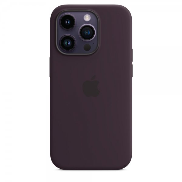 Apple Original iPhone 14 Pro -silikonisuojakuori MagSafella, seljanmarja