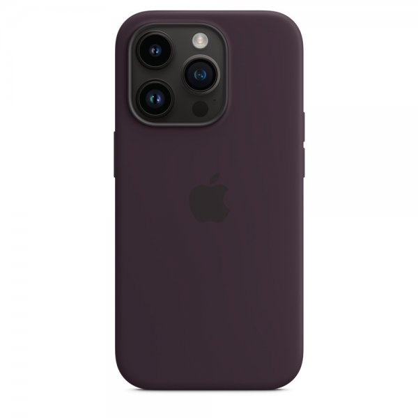 Apple Original iPhone 14 Pro -silikonisuojakuori MagSafella, seljanmarja