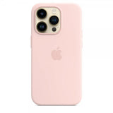 Apple alkuperäinen iPhone 14 Pro -silikonikuori MagSafella, liituvaaleanpunainen