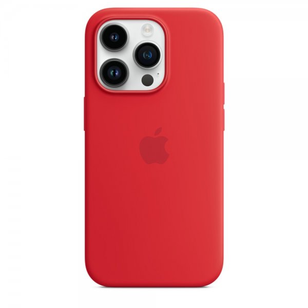 Apple Alkuperäinen iPhone 14 Pro Silikonikuori MagSafella (PRODUCT)RED